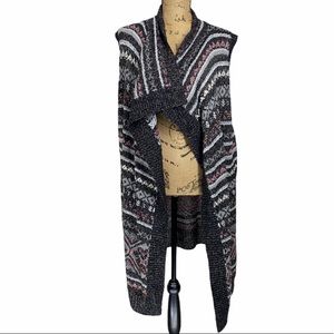 Eddie Bauer Long Sweater Vest Cardigan